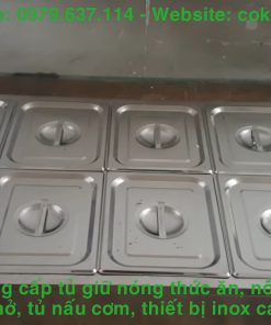 Bàn hâm nóng thức ăn 10 khay VIP có nắp đậy