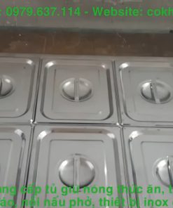 Bàn hâm nóng thức ăn 10 khay có nắp đậy - chi tiết máy 3