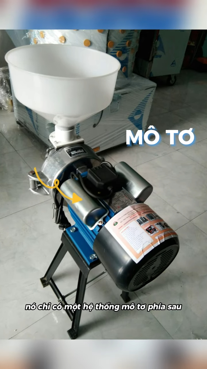 Máy xay bột gạo nước mini chuyên nghiền gạo làm bánh cuốn, bánh tráng