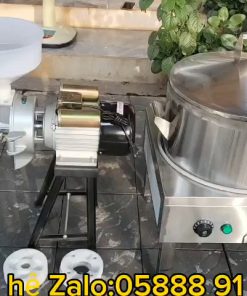 Bộ 3 nồi tráng bánh cuốn kết hợp máy nghiền bột ướt và máy xay đa năng làm nhân đầy đủ