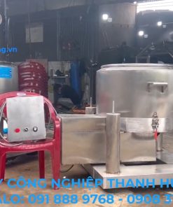 Máy vắt ly tâm công nghiệp 100L inox 304 dùng tách dầu hành phi và tách nước tỏi phi