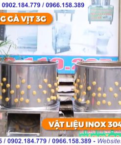 Combo nồi nhúng gà vịt và máy vặt lông gà vịt - chi tiết máy 2