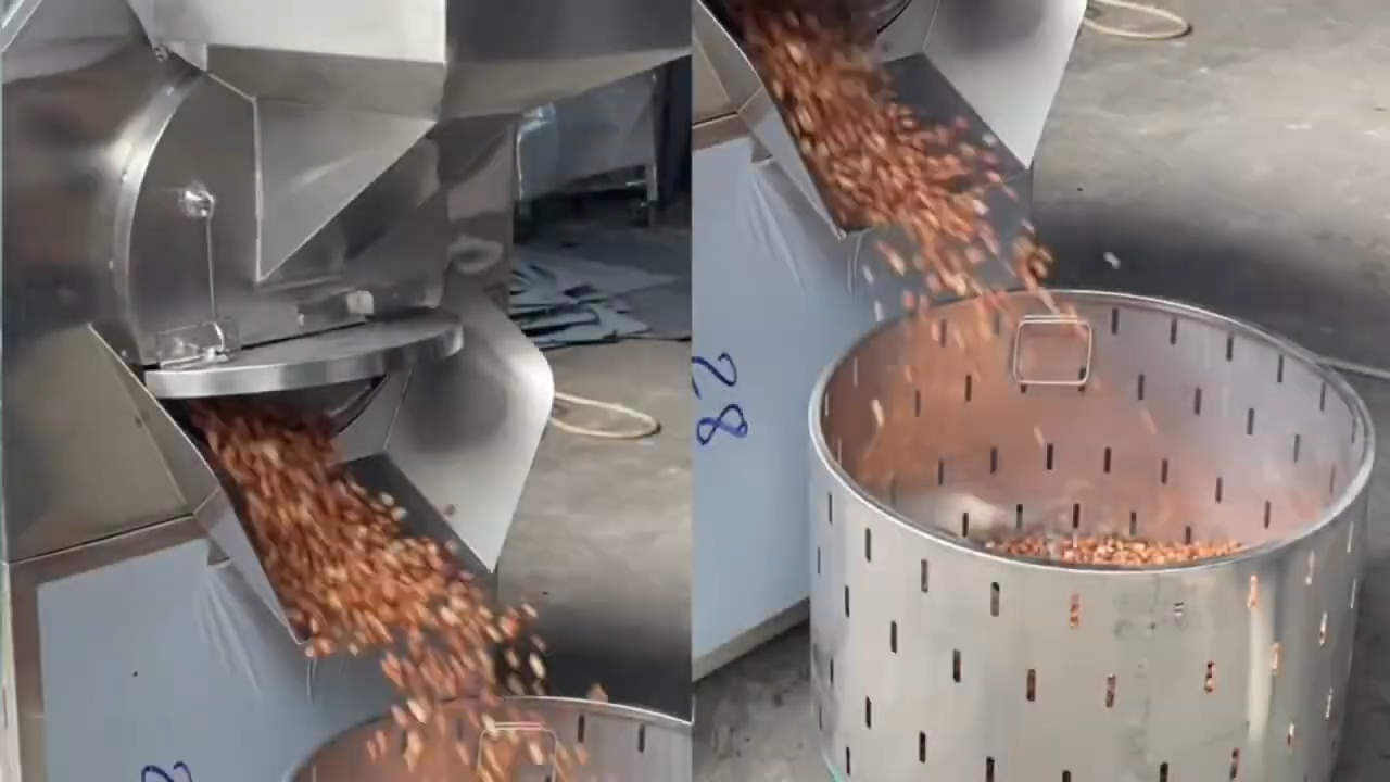 Máy rang sấy hạt ngũ cốc tự động GL25 – GL50 – GL100 rang hạt dẻ, hạt lạc, hạt hướng dương