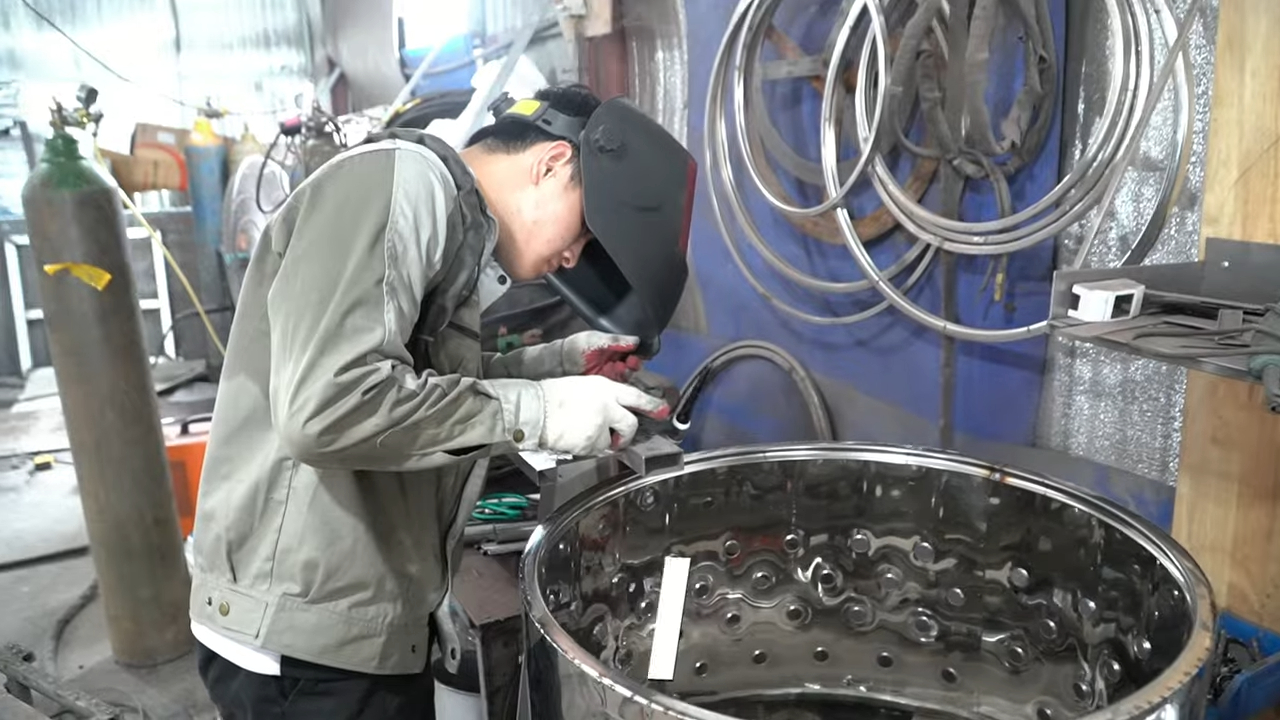 Máy vặt lông gà vịt inox công suất lớn xử lý gà vịt số lượng lớn