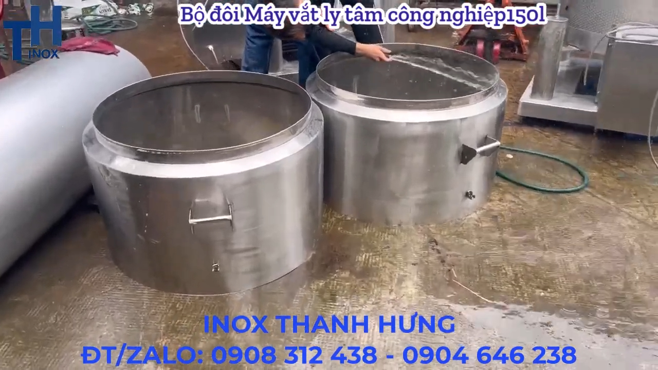 Máy vắt ly tâm 150L bóc tách nước và dầu