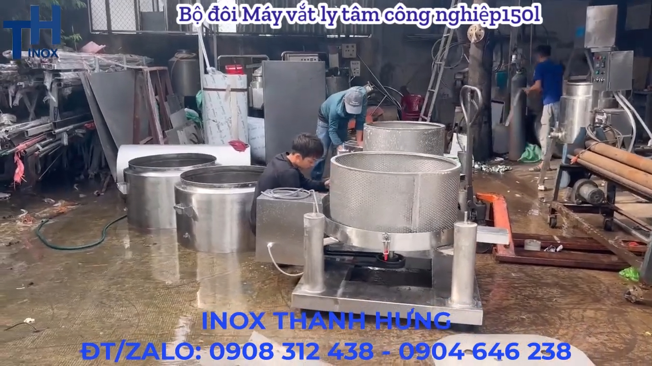 Máy vắt ly tâm 150L bóc tách nước và dầu