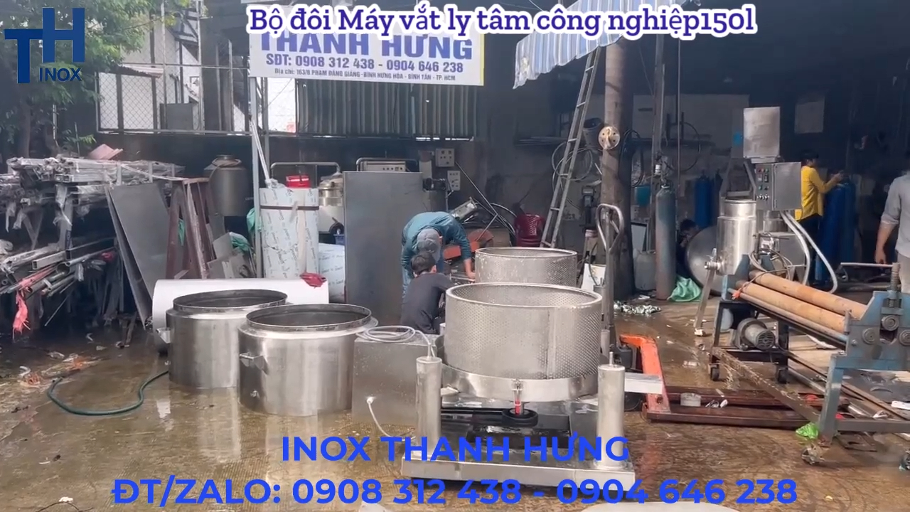 Máy vắt ly tâm 150L bóc tách nước và dầu