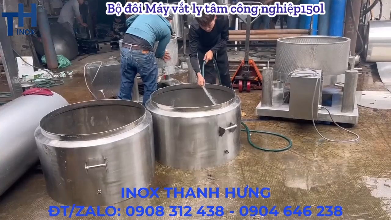 Máy vắt ly tâm 150L bóc tách nước và dầu