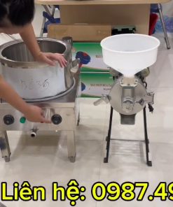 Quy Trình Làm Bánh Cuốn Khép Kín Với Bộ Đôi Nồi Tráng Điện Và Máy Nghiền Nước - chi tiết máy 3