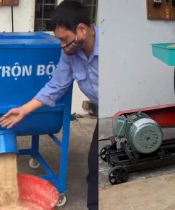 Combo máy trộn + ép cám viên chăn nuôi cho gà vịt heo bò hiệu quả cao