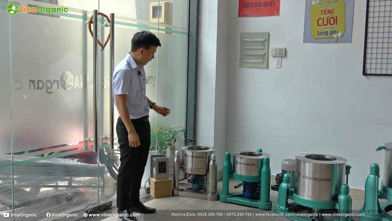 Máy vắt ly tâm tách dầu tách nước dùng cho đậu phộng chiên, snack và rau củ sơ chế
