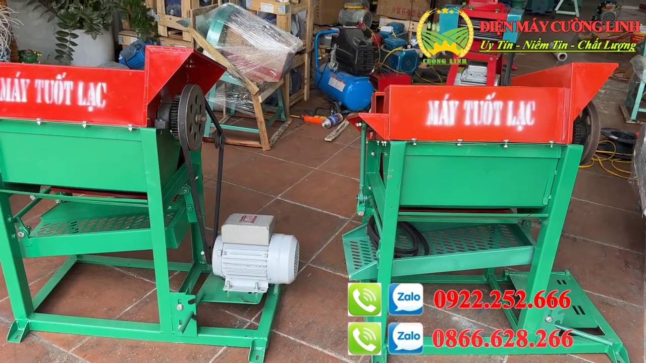 Máy tuốt lạc đậu phộng tươi tách bó lạc khỏi thân cây cho mùa thu hái
