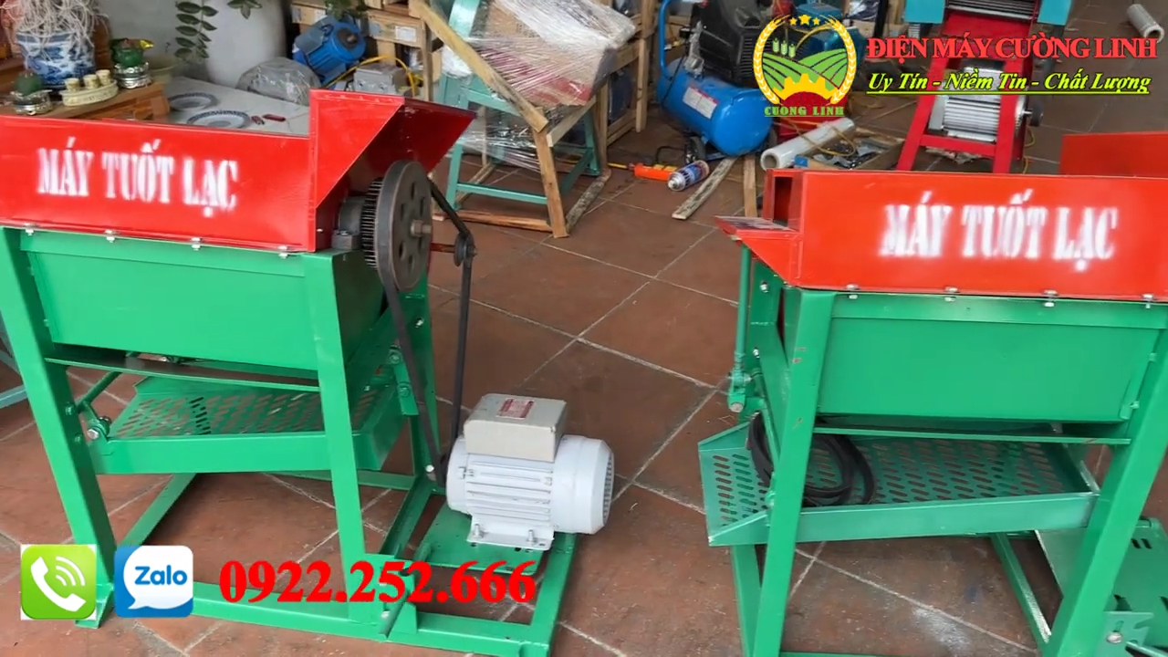 Máy tuốt lạc đậu phộng tươi tách bó lạc khỏi thân cây cho mùa thu hái
