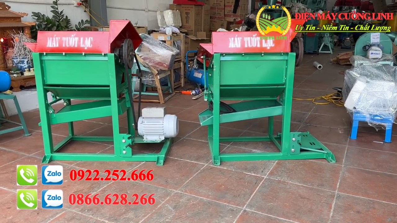 Máy tuốt lạc đậu phộng tươi tách bó lạc khỏi thân cây cho mùa thu hái