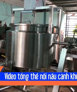 Nồi gia nhiệt có cánh khuấy 1000L inox - chi tiết máy 3