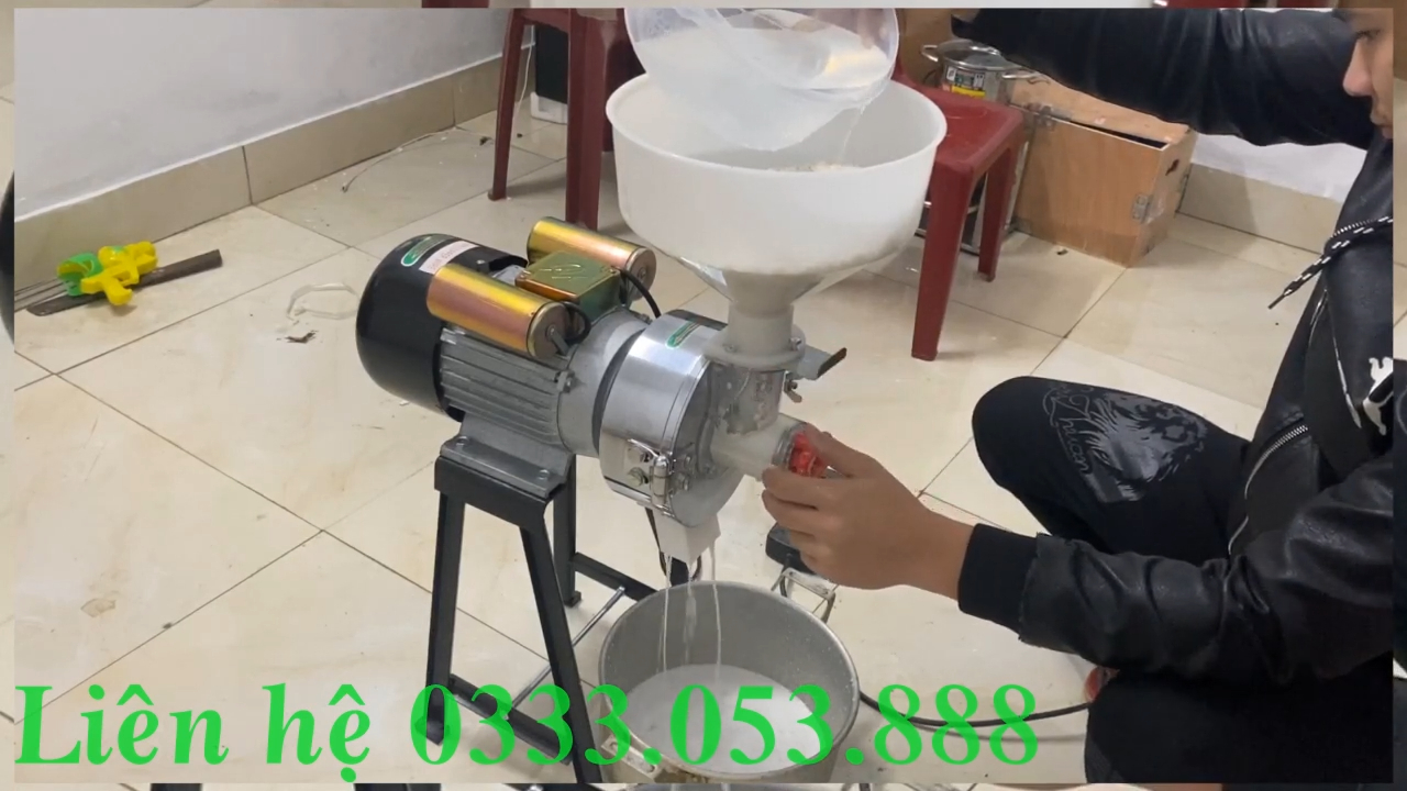 Hướng dẫn xay bột gạo nước bằng máy xay bột nước 2,2kW