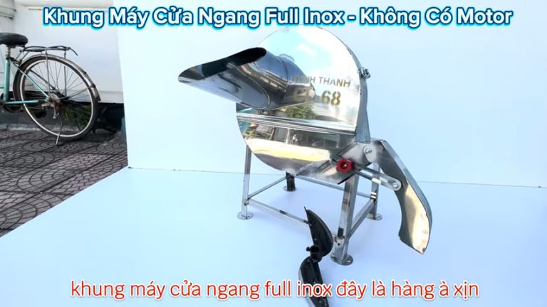 Khung Máy Thái Chuối Cửa Ngang FULL Inox 201 Khung Máy Thái Chuối Cửa Ngang FULL Inox 201 . Khung Máy _ Không Có Động Cơ _ tặng dao lỗ trục 24mm