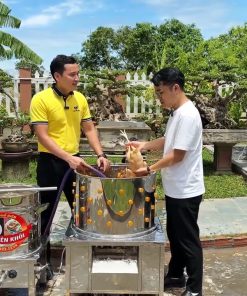 Máy Vặt Lông Gà Nguyên Khôi Làm Sạch Lông Gia Cầm Chỉ 30s