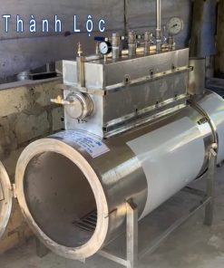 Lò Hơi Đốt Củi Cấp Hơi Sang Nồi Nấu Rượu và Tủ Nấu Cơm Bộ 100kg Gạo - chi tiết máy 3