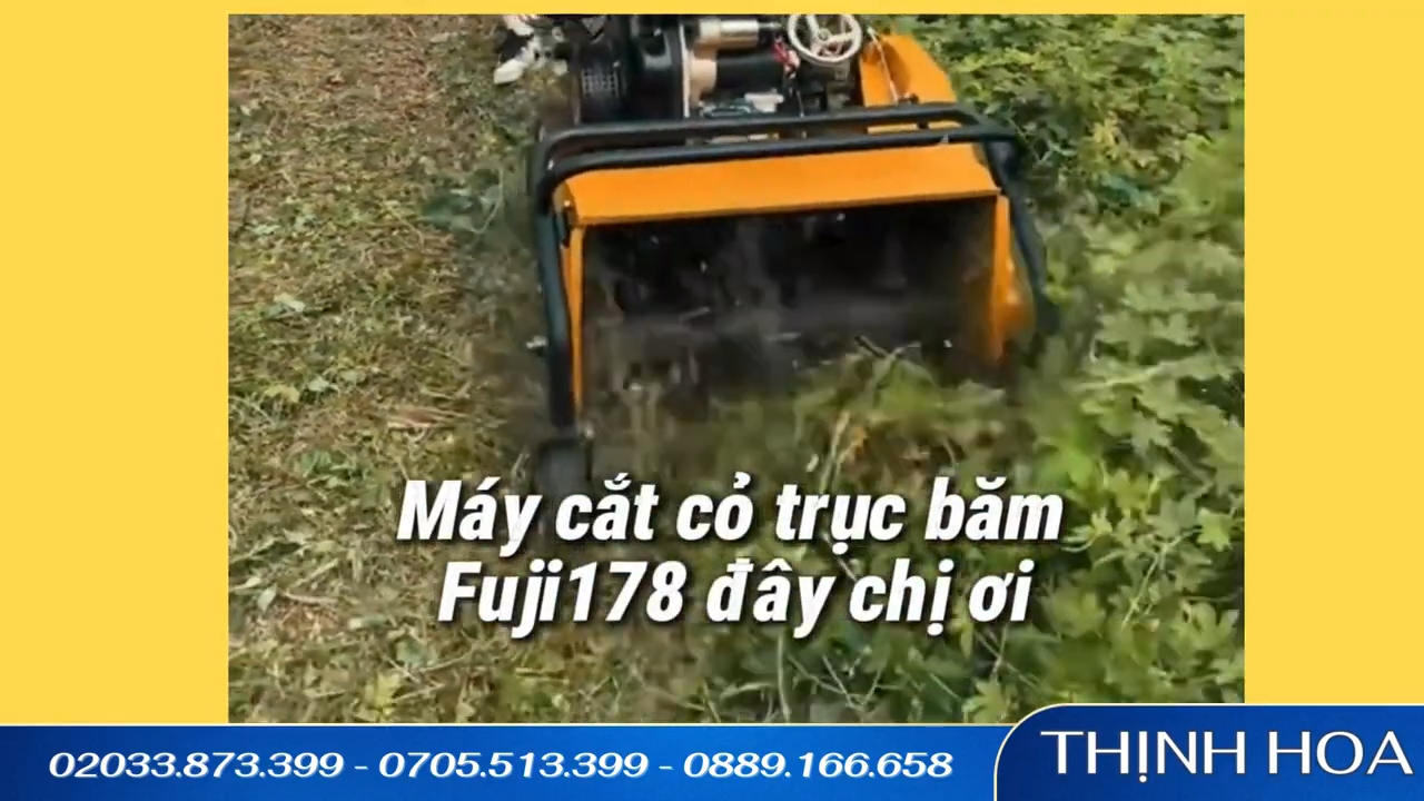 Máy cắt cỏ trục băm FUJY FJ-178 tự hành