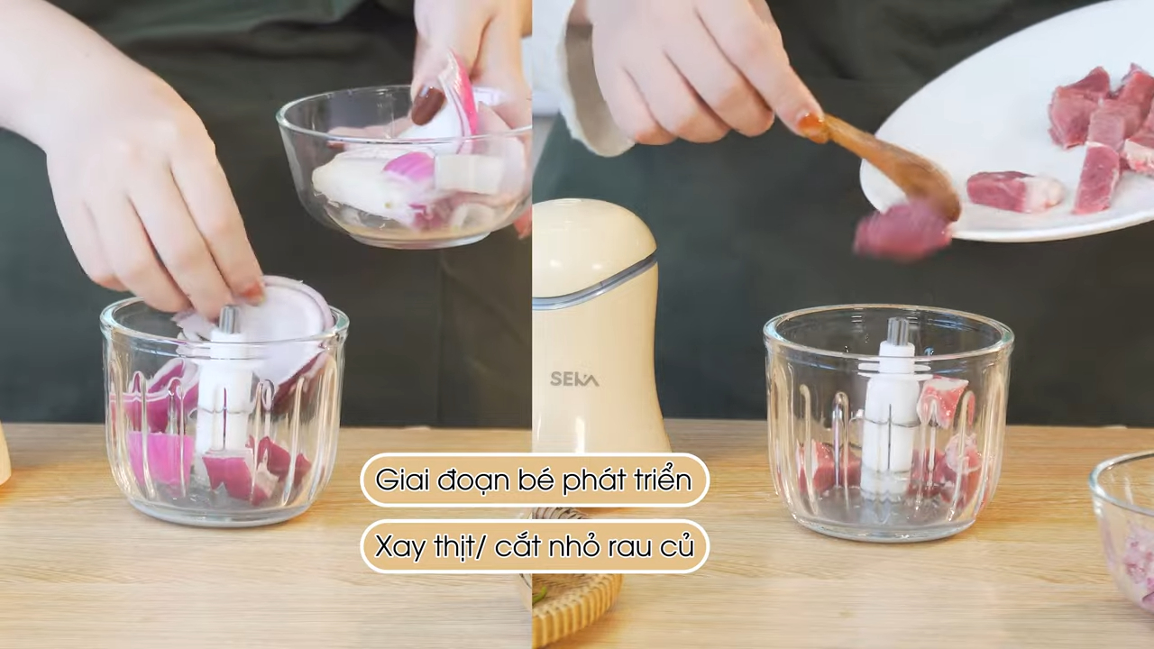 Máy Xay Thịt Mini 6 Lưỡi SEKA SK1396
