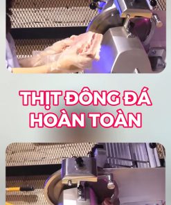 Máy cắt thịt đông lạnh có cắt được thịt đông đá hay không?