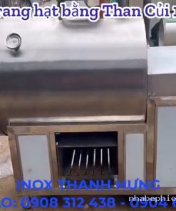 Máy rang hạt bằng than củi kết hợp điện rang đậu phộng, rang ngũ cốc và nông sản khô - chi tiết máy 2