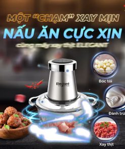 Máy xay thịt đa năng 3.1 ELEGANT nhập khẩu Đức – xử lý thịt, tỏi, trứng trong một thiết bị