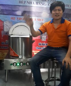 Nồi nấu cháo inox gia nhiệt bằng dầu truyền nhiệt