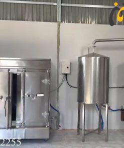 Nồi Nấu Rượu Bằng Điện 200kg Và Tủ Hấp Cơm 200kg