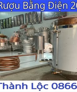 Nồi Hơi Nấu Rượu Bằng Điện Công Suất 100kg Gạo Một Mẻ