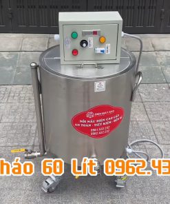 Nồi nấu cháo 60 lít inox điện đa năng dùng nấu cháo, nấu cao dược liệu