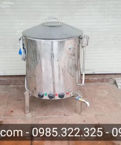Nồi đồ xôi inox, nồi nấu cơm 30kg - chi tiết máy 2