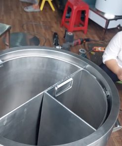 NỒI NẤU PHỞ ĐIỆN 150 LÍT DÙNG MÂM NHIỆT 2 NGĂN - chi tiết máy 2