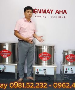 Nồi Nấu Phở Mâm Nhiệt 50L Nấu Nước Dùng - chi tiết máy 3