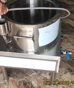 Nồi tráng bánh cuốn đường kính 35 cm 2 lớp bảo ôn giữ nhiệt - chi tiết máy 1