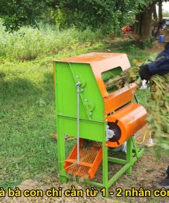 Máy tuốt lạc mini – tách củ lạc khỏi thân cây bằng cơ cấu quay và luồng gió