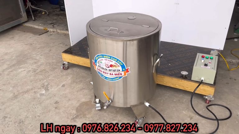 Nồi Nấu Cháo Công Nghiệp 100 Lít Test Bộ Nồi Nấu Cháo 100L Tủ Điện Rời _ Nồi Nấu Cháo Công Nghiệp _ Điện Máy Ba Miền (1)