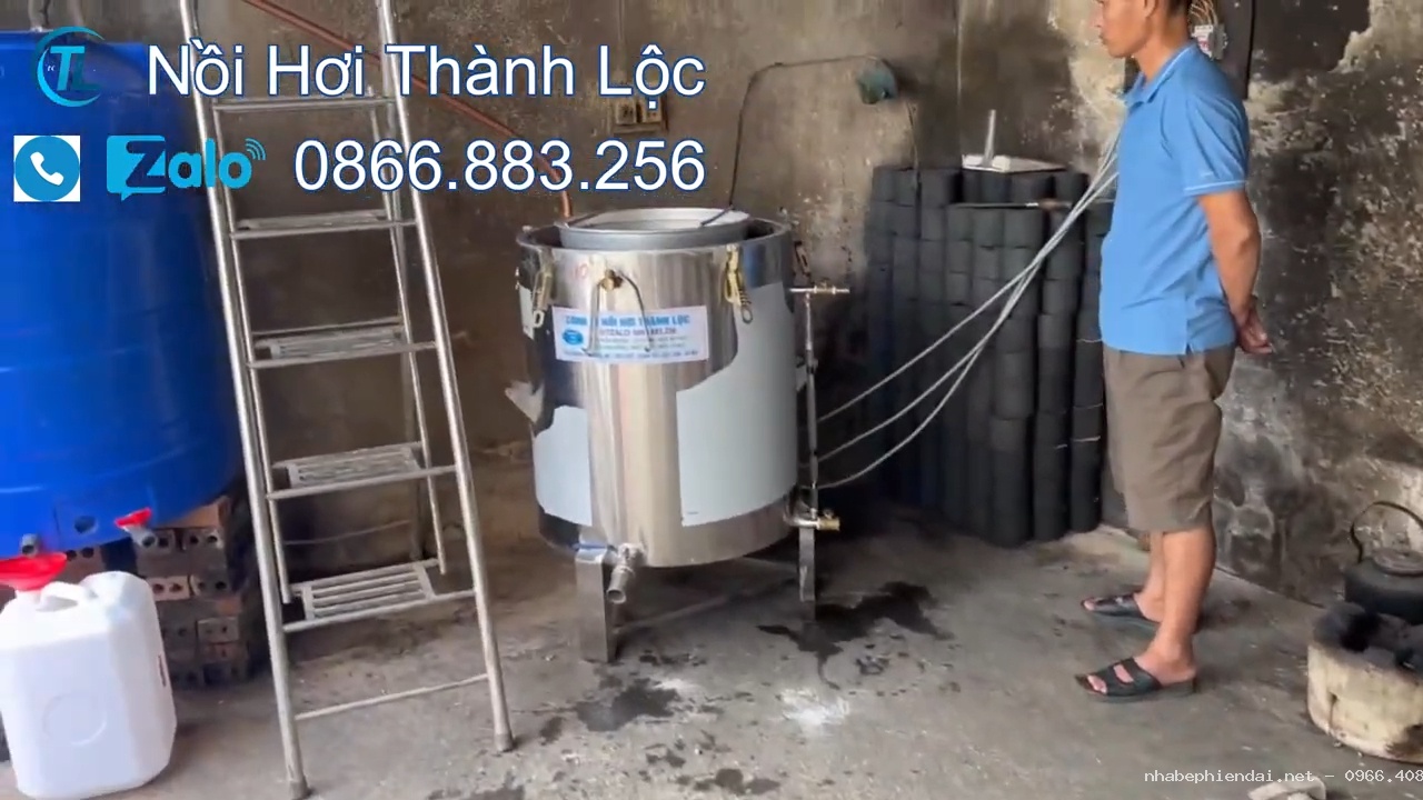 Bộ nồi hơi nấu rượu lõi đồng 40kg lắp đặt tại Triệu Sơn – Thanh Hóa - Hình 1 Bộ nồi hơi nấu rượu lõi đồng 40kg lắp đặt tại Triệu Sơn – Thanh Hóa - Hình 1