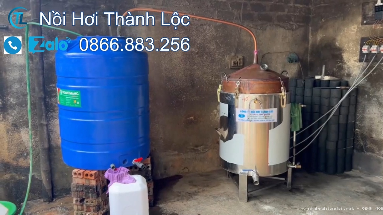 Bộ nồi hơi nấu rượu lõi đồng 40kg lắp đặt tại Triệu Sơn – Thanh Hóa - Hình 3 Bộ nồi hơi nấu rượu lõi đồng 40kg lắp đặt tại Triệu Sơn – Thanh Hóa - Hình 3
