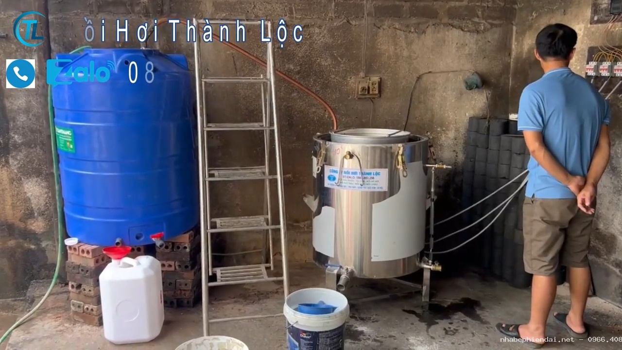 Bộ nồi hơi nấu rượu lõi đồng 40kg lắp đặt tại Triệu Sơn – Thanh Hóa - Hình 5 Bộ nồi hơi nấu rượu lõi đồng 40kg lắp đặt tại Triệu Sơn – Thanh Hóa - Hình 5