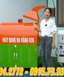 Máy rang hạt bằng điện tự động 3 pha dùng cho hạt khô và hạt nông sản