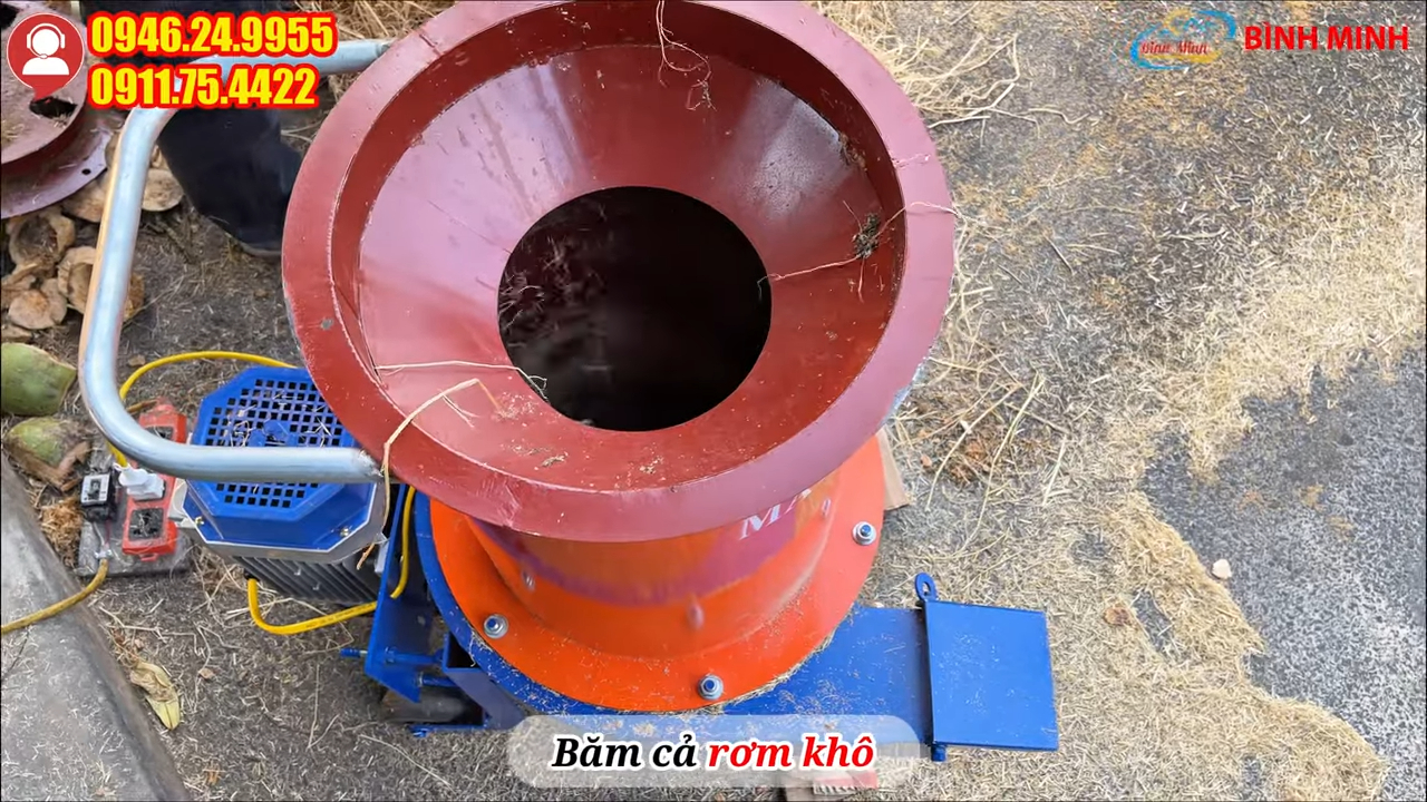 Tư vấn máy băm xơ dừa 1 pha cho hộ gia đình