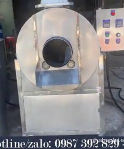 Máy rang hạt dùng điện 10kg – máy rang hạt cà phê, mắc ca, hạt điều, đậu phộng, hạt bí 220V
