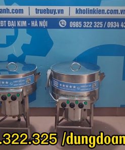 Bộ Đôi Chảo Chiên Dầu Nước Công Nghiệp 50L 40L