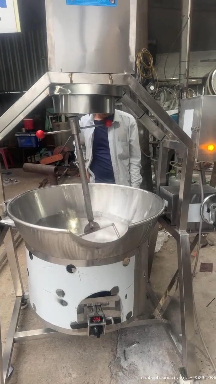 Chảo Xào Nhân 100L Dùng Điện – Chảo Xào Nhân Công Nghiệp Và Máy Sên Nhân Bánh Tự Động