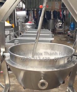 Chảo Xào Nhân Công Nghiệp Inox 304 Trong Gia Công Nhân Bánh Và Bánh Kẹo