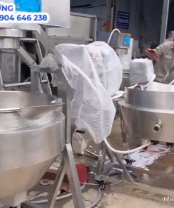 Chảo Xào Nhân Điện Gas 300L, Chảo Xào Nhân Siêu Công Nghiệp 1 Lớp Đun Gas