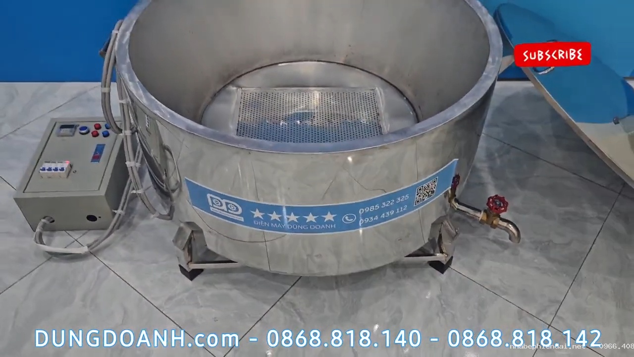 Chảo Chiên Rán Công Nghiệp 150 Lít Có Tủ Điều Chỉnh Nhiệt Độ