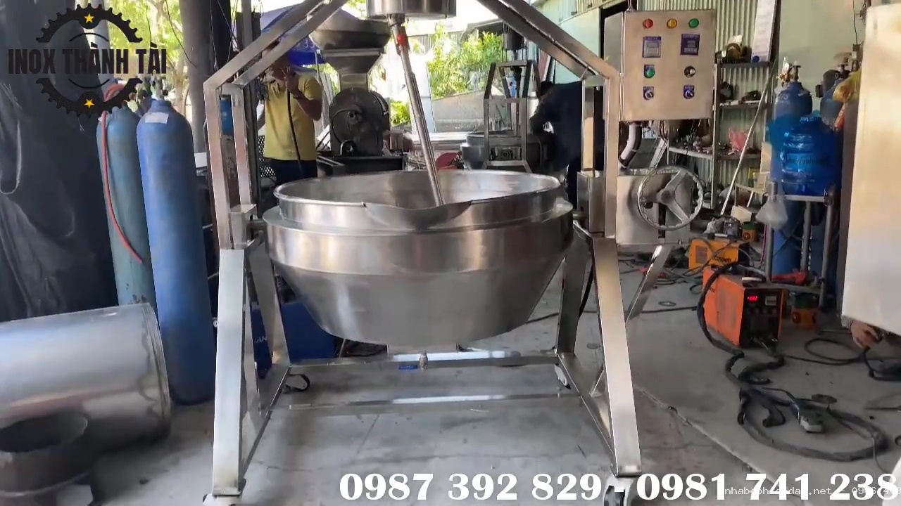 Chảo Xào Nhân Công Nghiệp – Chảo Sên Mứt Dừa Inox Dung Tích 100L, 150L, 200L